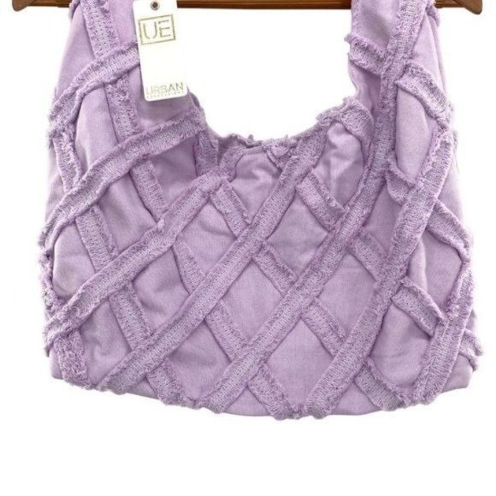 Urban Expressions Barbuda Hobo Bag in Lavender New - Picture 6 of 16